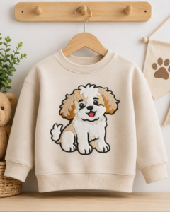 fluffy puppy applique design