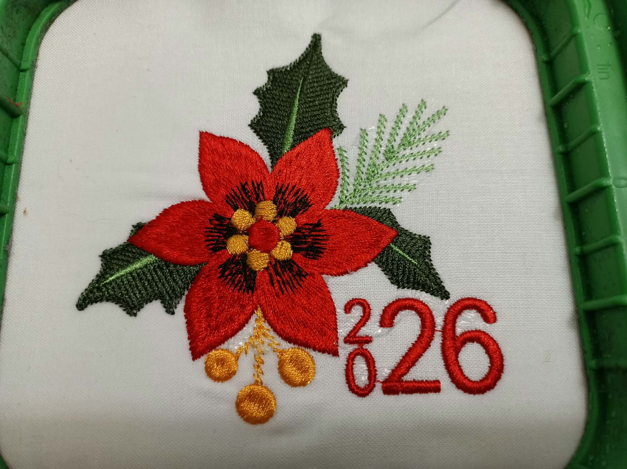 poinsettia embroidery, christmas embroidery, 2026 embroidery, holiday embroidery, christmas flower, machine embroidery, embroidery design, christmas napkin, stocking embroidery, new year 2026, holiday machine file, floral embroidery, christmas design